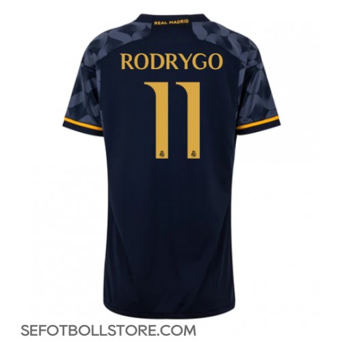 Real Madrid Rodrygo Goes #11 Replika Bortatröja Dam 2023-24 Kortärmad